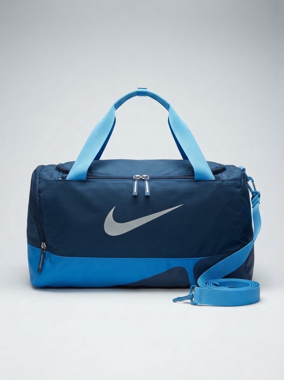 Nike Navy and Light Blue Men's Duffel Bag